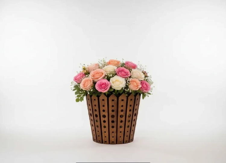 باکس گل چوبی کد 3