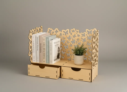 نظم دهنده رومیزی کتاب با طرح پروانه کد3