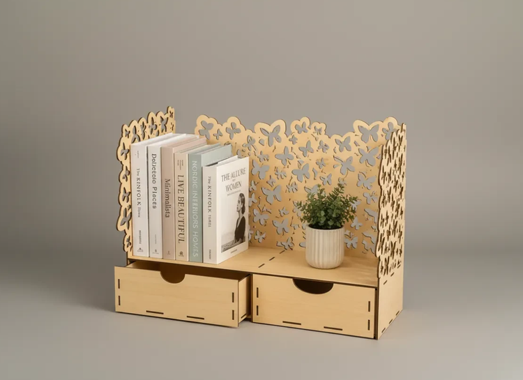 نظم دهنده رومیزی کتاب با طرح پروانه کد3