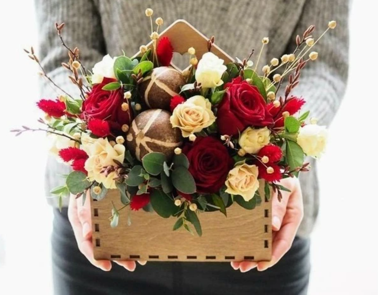 باکس گل چوبی کد 5
