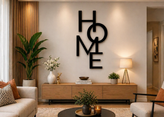 تابلو دکوراتیو چوبی طرح Home