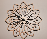 ساعت دیواری چوبی طرح خورشید
