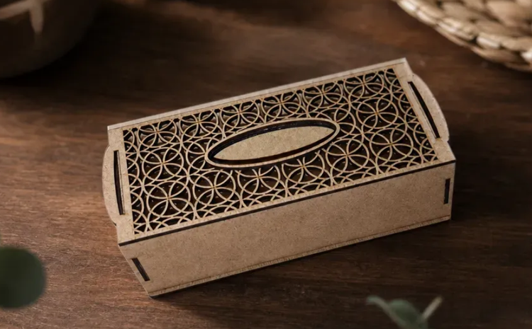 جا دستمال کاغذی چوبی کد4