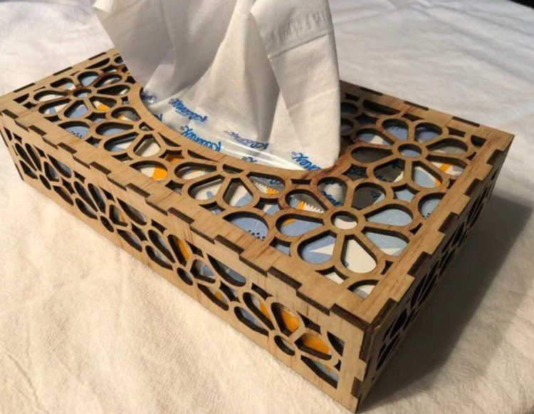 جا دستمال کاغذی چوبی کد 8