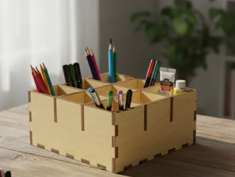 باکس جاقلمی چوبی کد9
